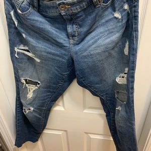 Boyfriend crop jeans